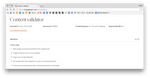 our content validator