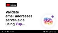 Validate Email address server-side using Yup