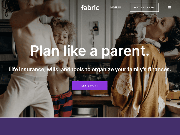 Screenshot of Fabric